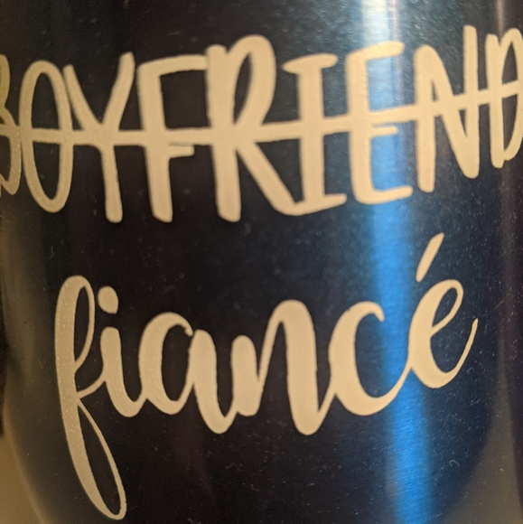 Stemless Fiance Tumblers - Picture 2 of 5